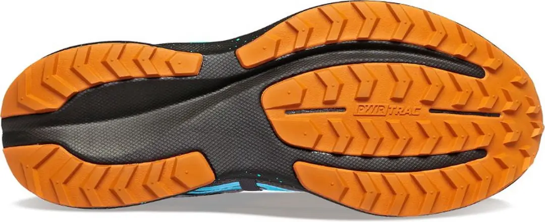 Saucony Ride 15 Trailrunningschoenen 46 - Donkergrijs/Blauw/Oranje