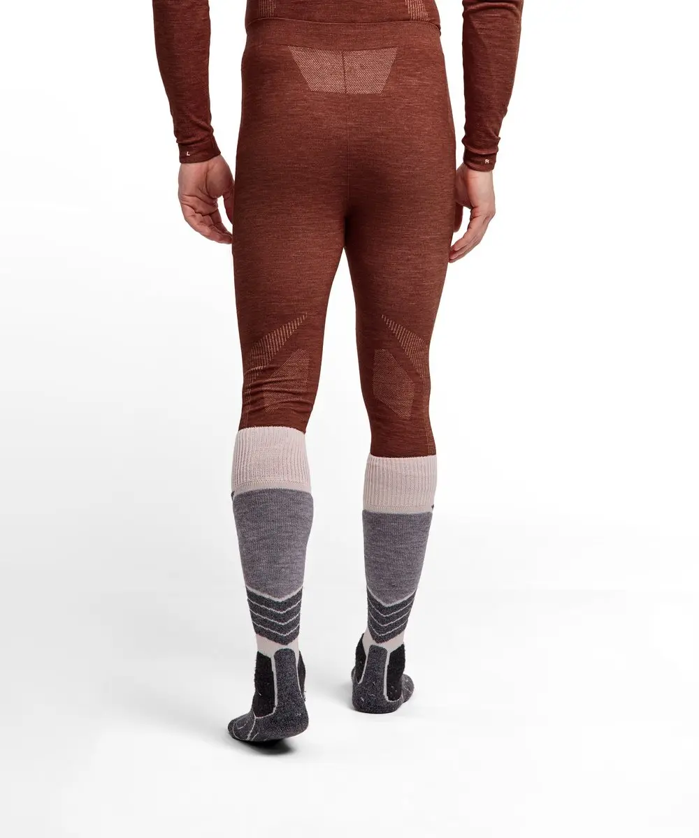 Falke 3/4 Wool-Tech Tights - Heren - L - Bruin