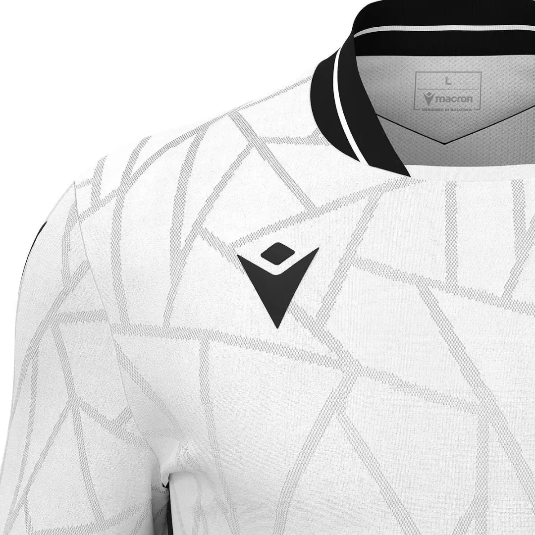 Macron Cerberus Shirt Korte Mouw Heren - L - Wit/Zwart
