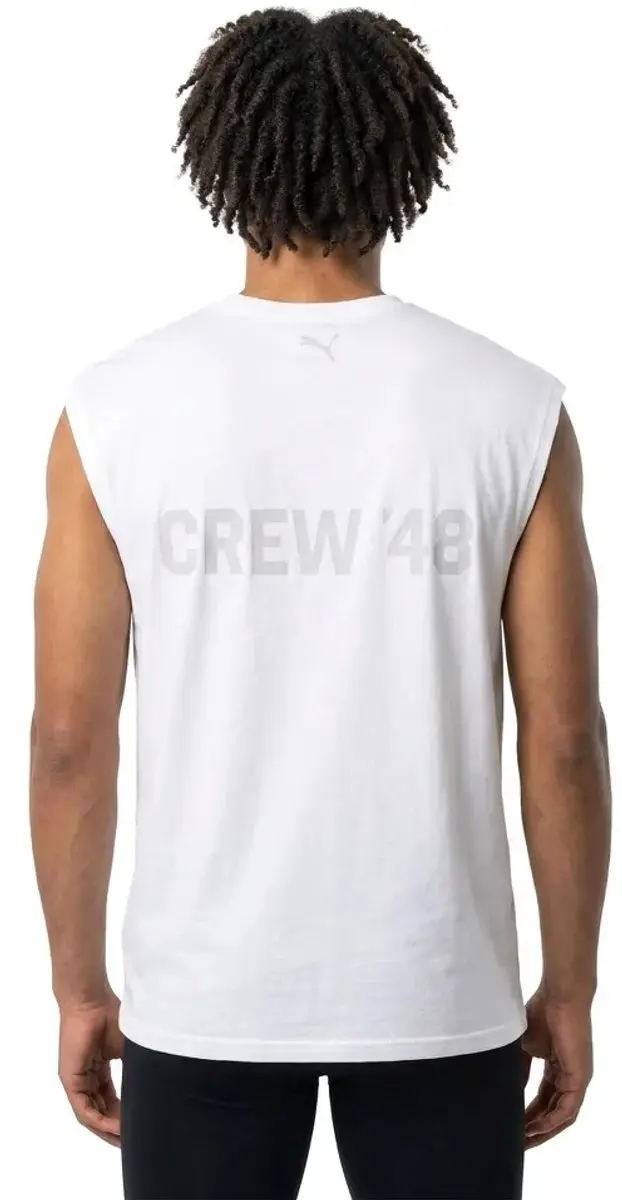 PUMA Cutoff Mouwloos T-shirt L - Wit