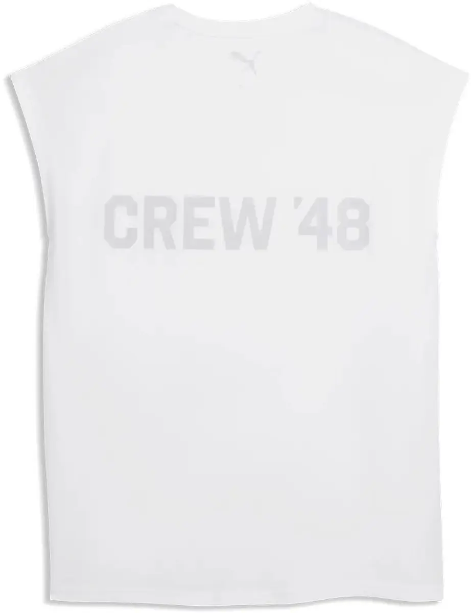 PUMA Cutoff Mouwloos T-shirt L - Wit