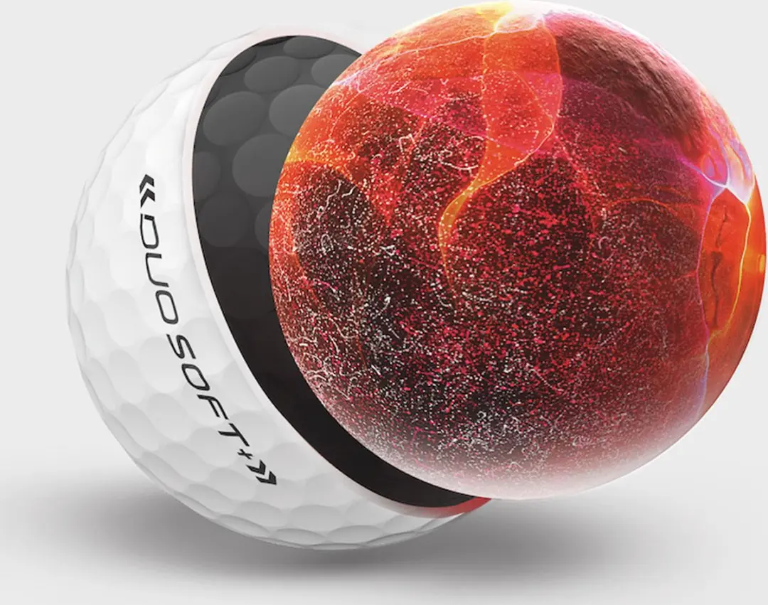 Wilson Staff DUO Soft+ Optix Golfballen - Mat Rood - 12 Stuks