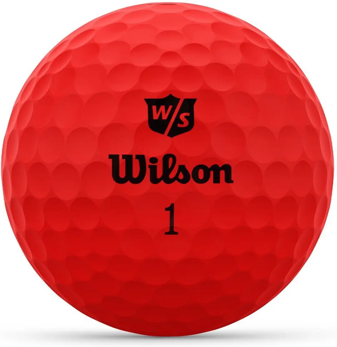 Wilson Staff DUO Soft+ Optix Golfballen - Mat Rood - 12 Stuks