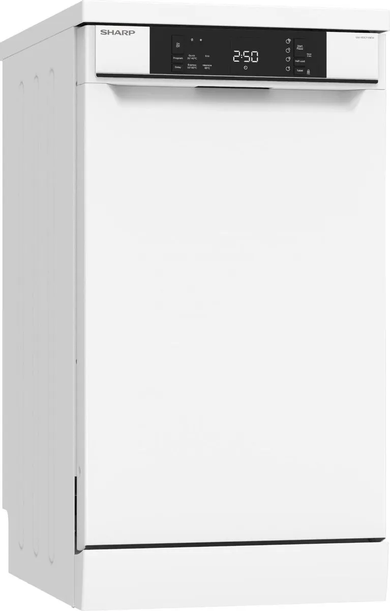 Sharp QWNS1CF49EWEU Vrijstaande Vaatwasser 10 Couverts - Wit