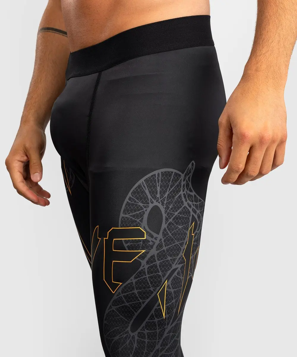 Venum Serpenti Sportlegging - Zwart/Zilver/Goud S