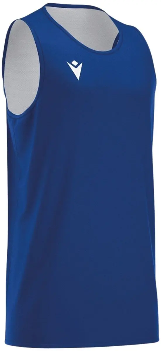Macron X500 Reversible Basketbalshirt Heren 4XL - Blauw/Wit