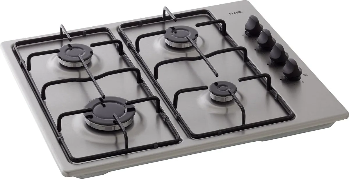 Etna T106VRVSF Gaskookplaat 4 pits - RVS