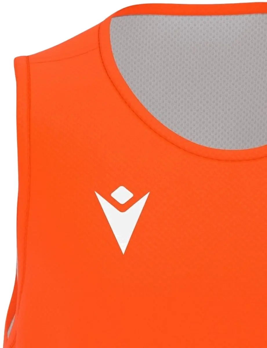 Macron X500 Reversible Basketbalshirt Heren - Maat L - Oranje/Wit