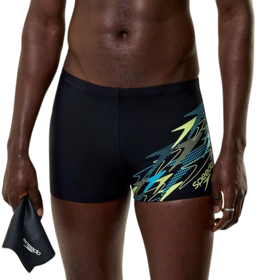 Speedo Medley Logo Aquashort Heren XXL - Zwart/Groen - afbeelding 6 van 6
