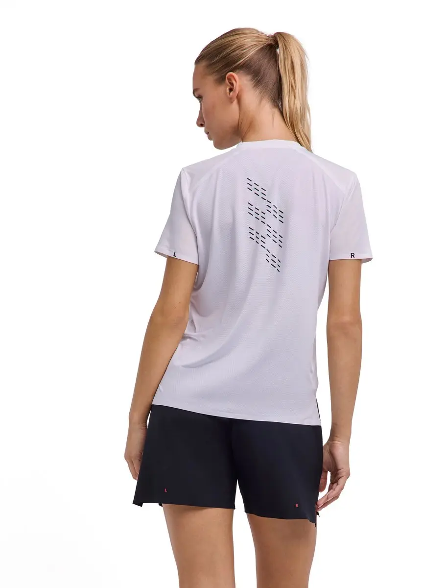 Falke Running Tee Dames - M - Vochtregulerend Wit
