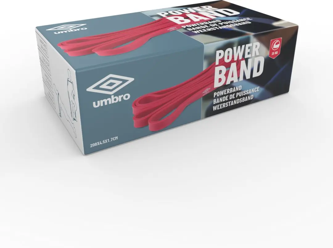 Umbro Power Band 25kg Weerstandsband - Rood