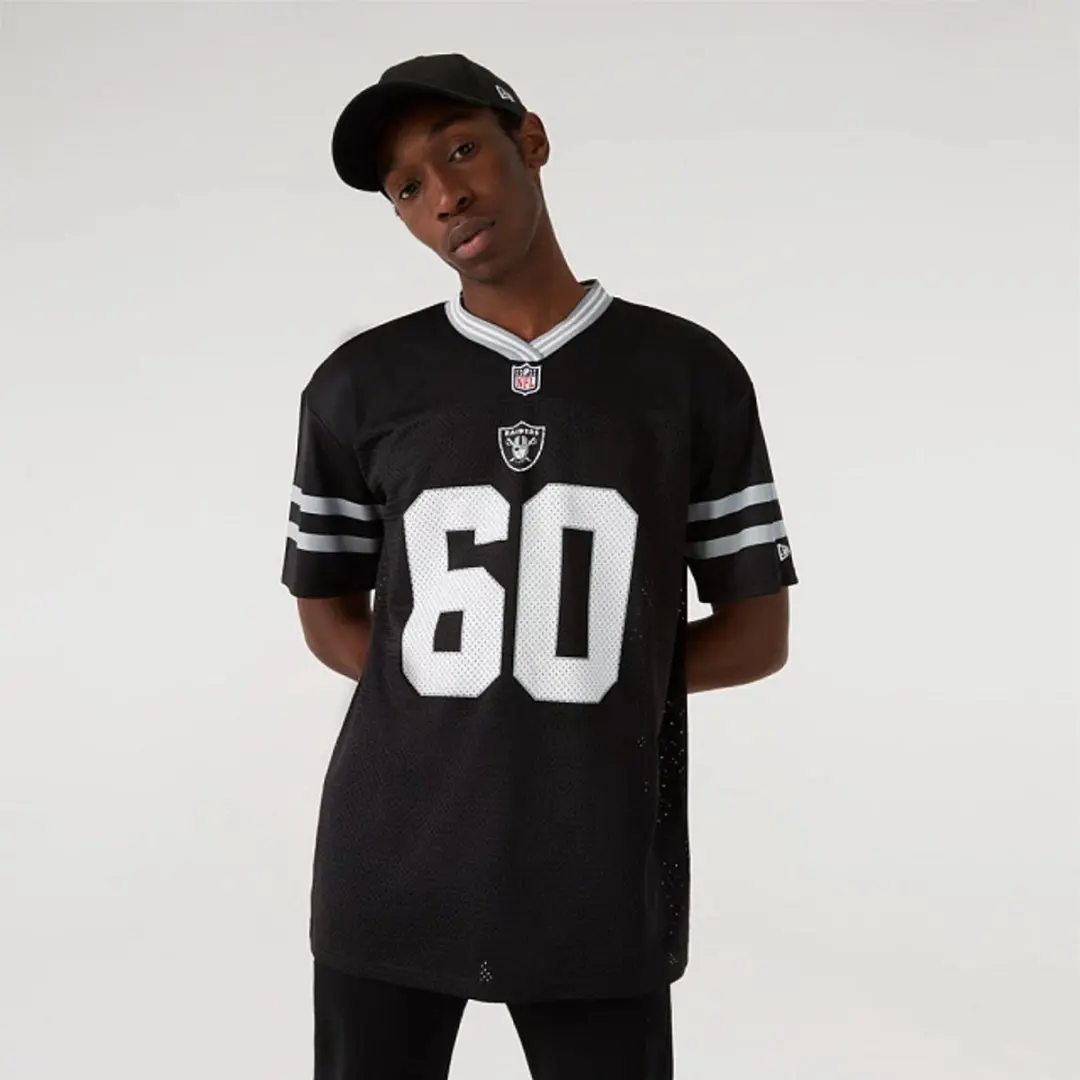New Era Las Vegas Raiders Mesh T-shirt - Zwart/Wit