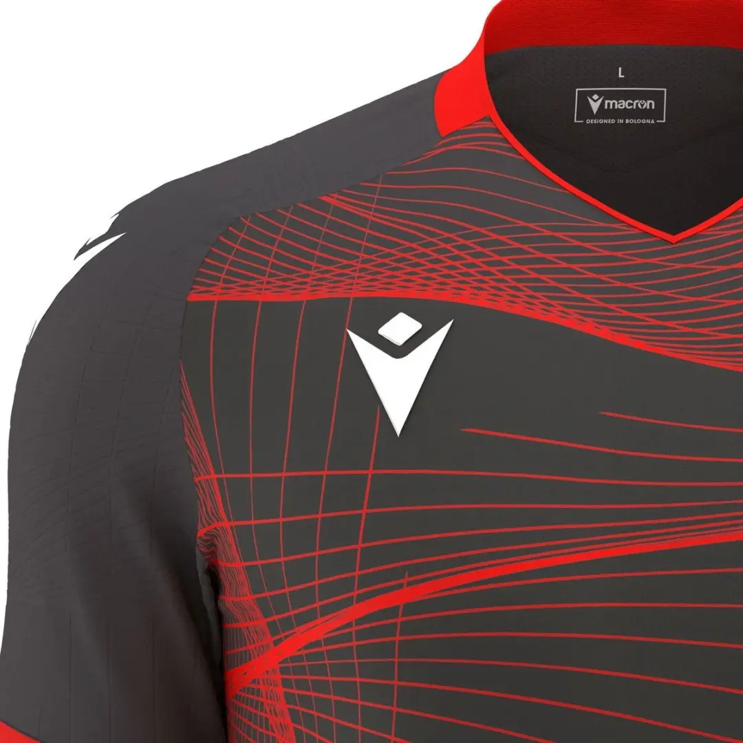 Macron Wyvern Eco Shirt Korte Mouw Heren - Antraciet 5XL
