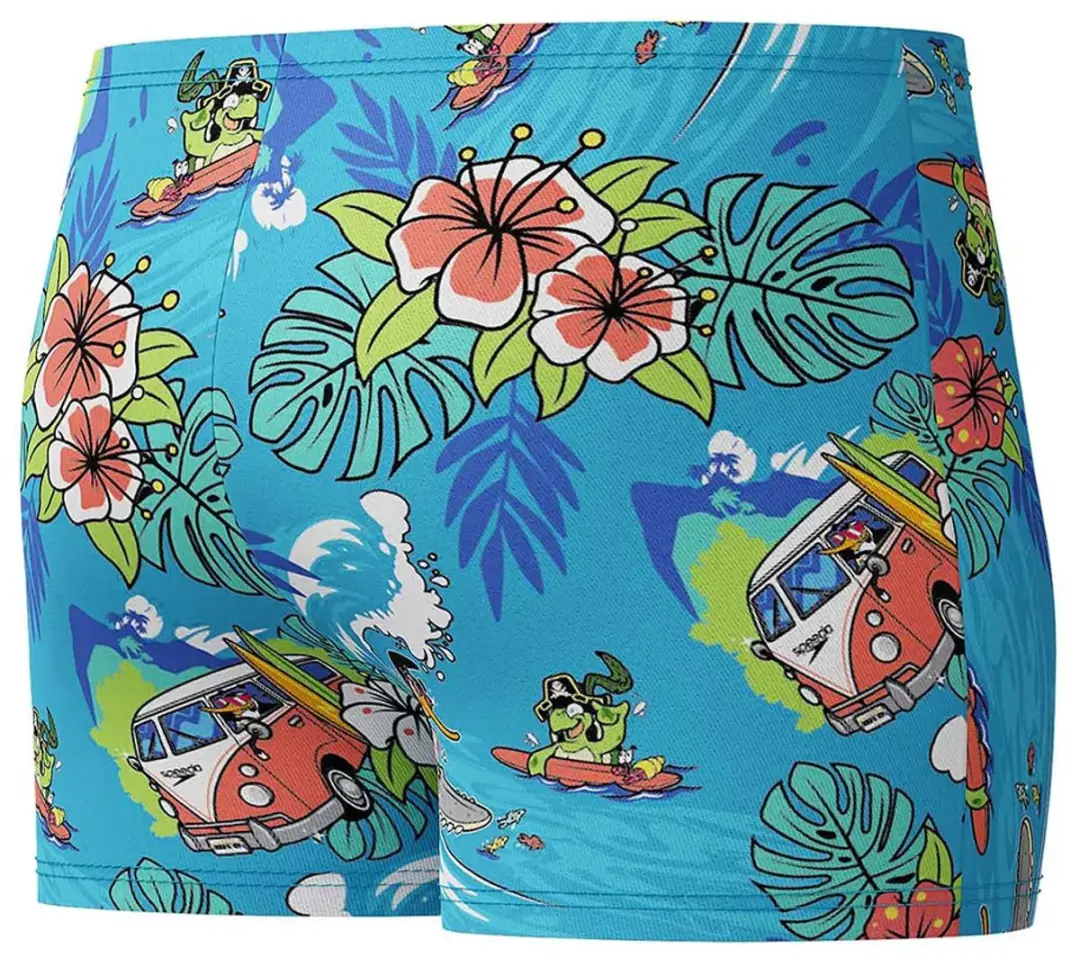 Speedo Learn To Swim Allover Zwemboxer - 2-4 mnd - Blauw