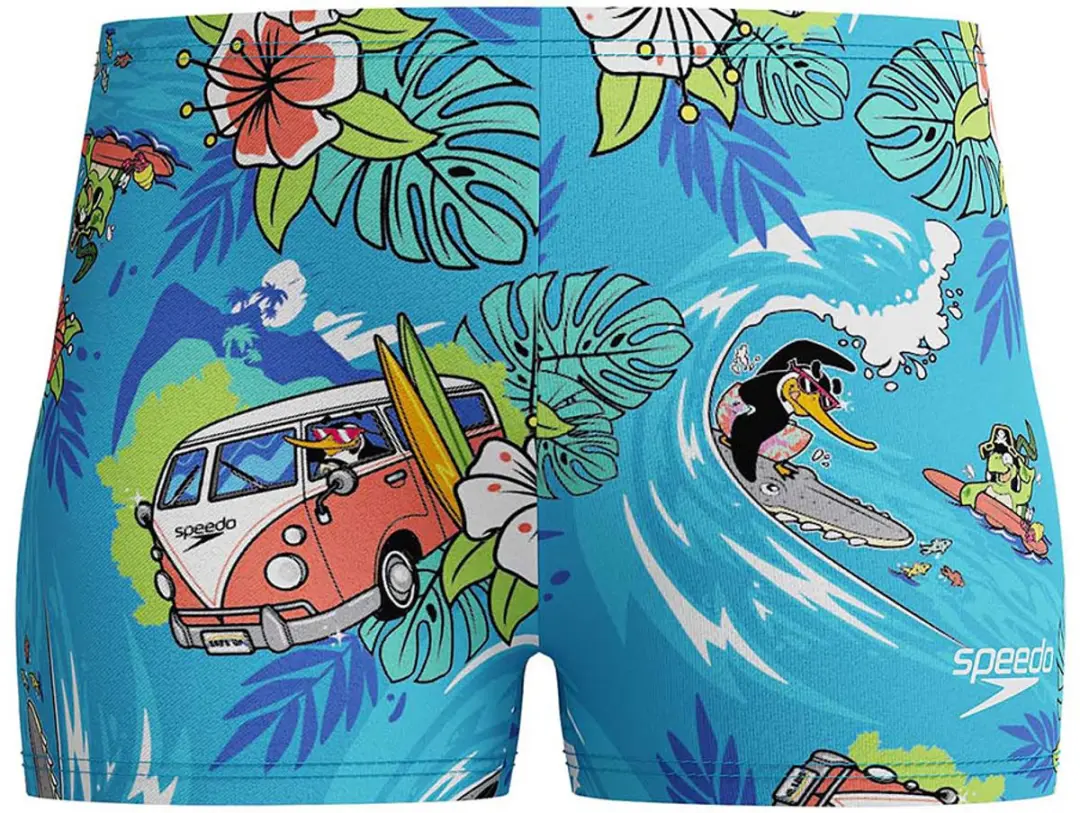 Speedo Learn To Swim Allover Zwemboxer - 2-4 mnd - Blauw
