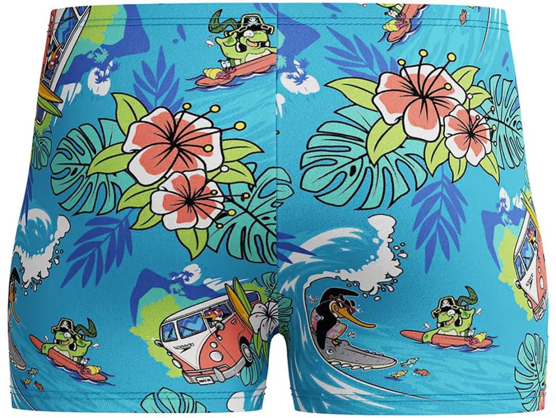 Speedo Learn To Swim Allover Zwemboxer - 2-4 mnd - Blauw