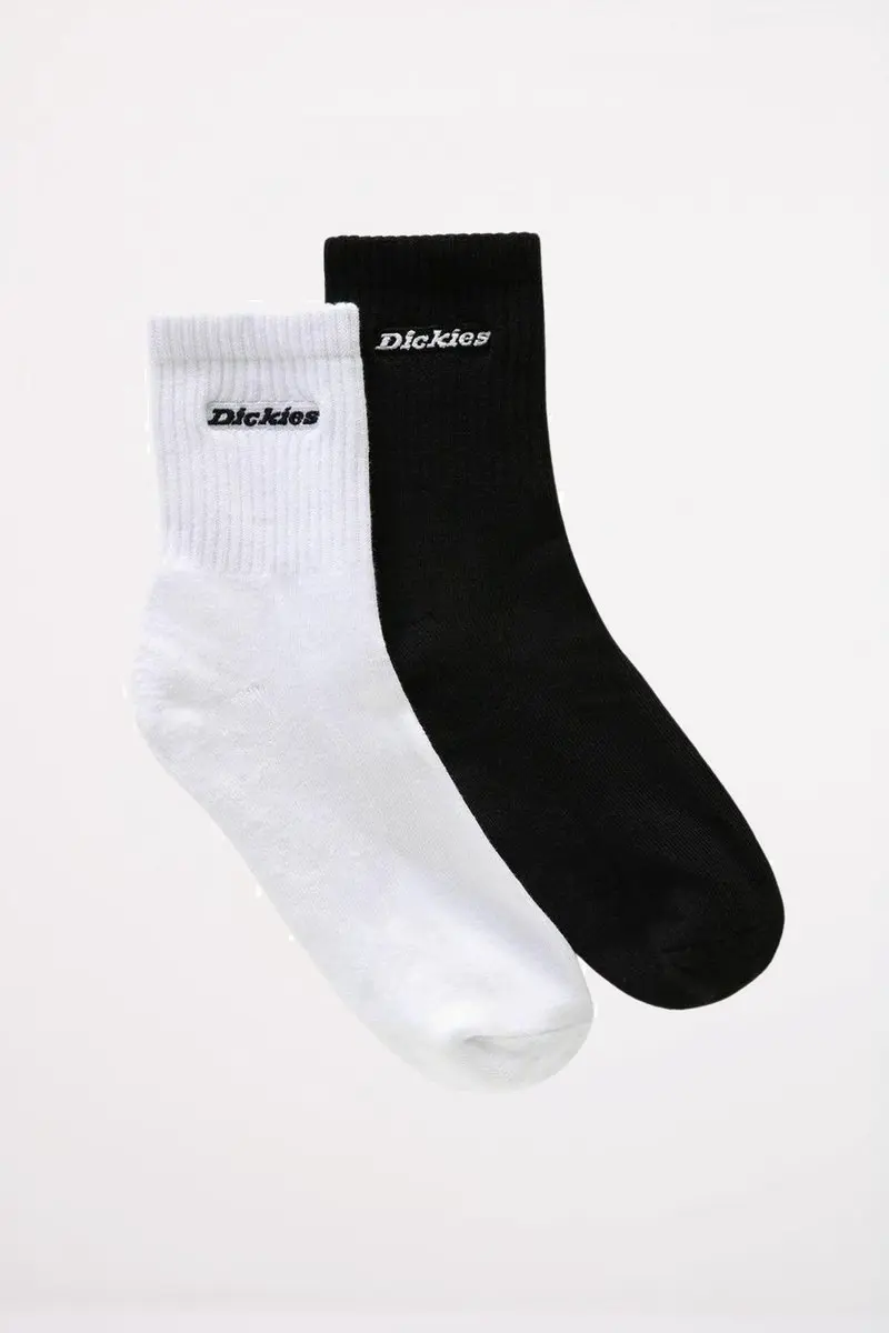 Dickies New Carlyss Crewsokken - Wit/Zwart - 36-38