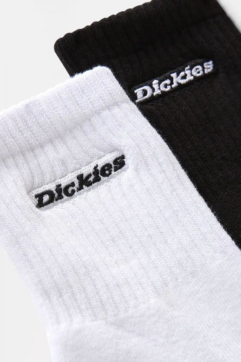 Dickies New Carlyss Crewsokken - Wit/Zwart - 36-38