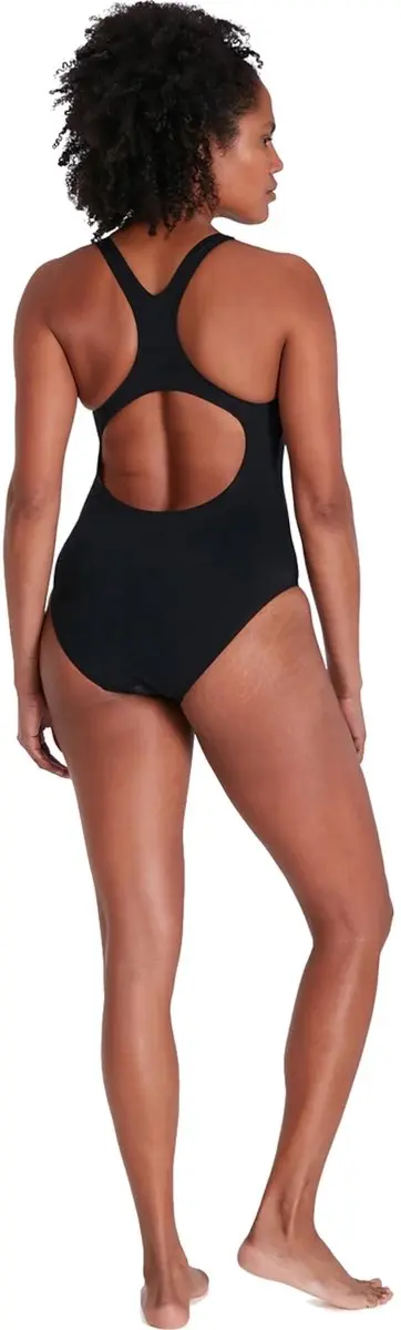 Speedo Digital Placement Medalist Sportbadpak - Maat 38 - Zwart/Geel/Rosa