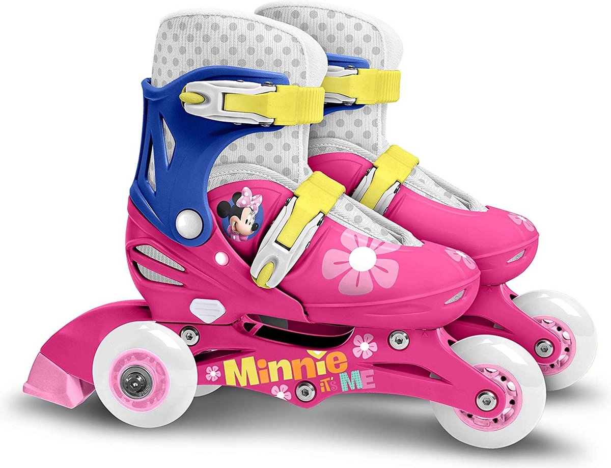 Disney Minnie Mouse Inlineskates Hardboot Wit/blauw Maat 27/30
