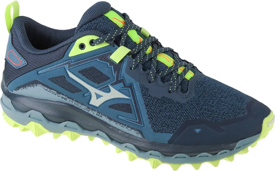 Mizuno Wave Mujin 8 Sportschoenen - Maat 44 - Blauw/Grijs/Lichtgroen