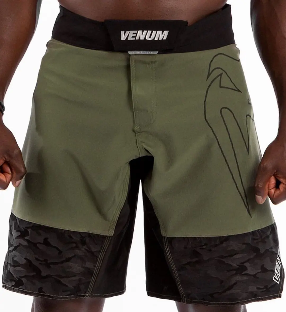 Venum Light 4.0 Fight Shorts - L - Khaki/Zilver