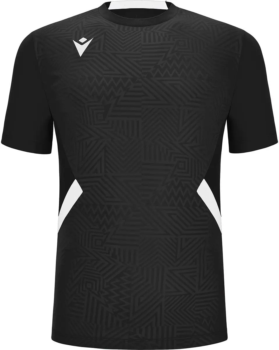 Macron Victory Shedir Wedstrijdshirt Korte Mouw - 164 - Zwart - afbeelding 6 van 6