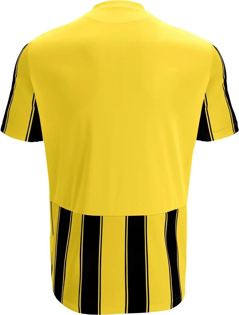 Macron Sceptrum Shirt Korte Mouw Heren - Geel/Zwart 4XL