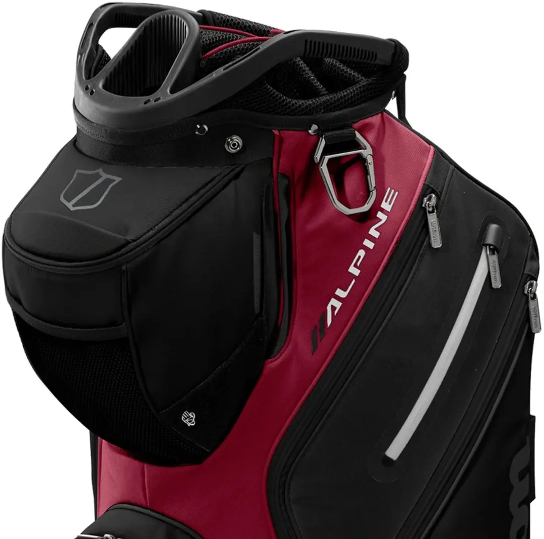 Wilson Alpine Cartbag 2025 - Zwart Rood