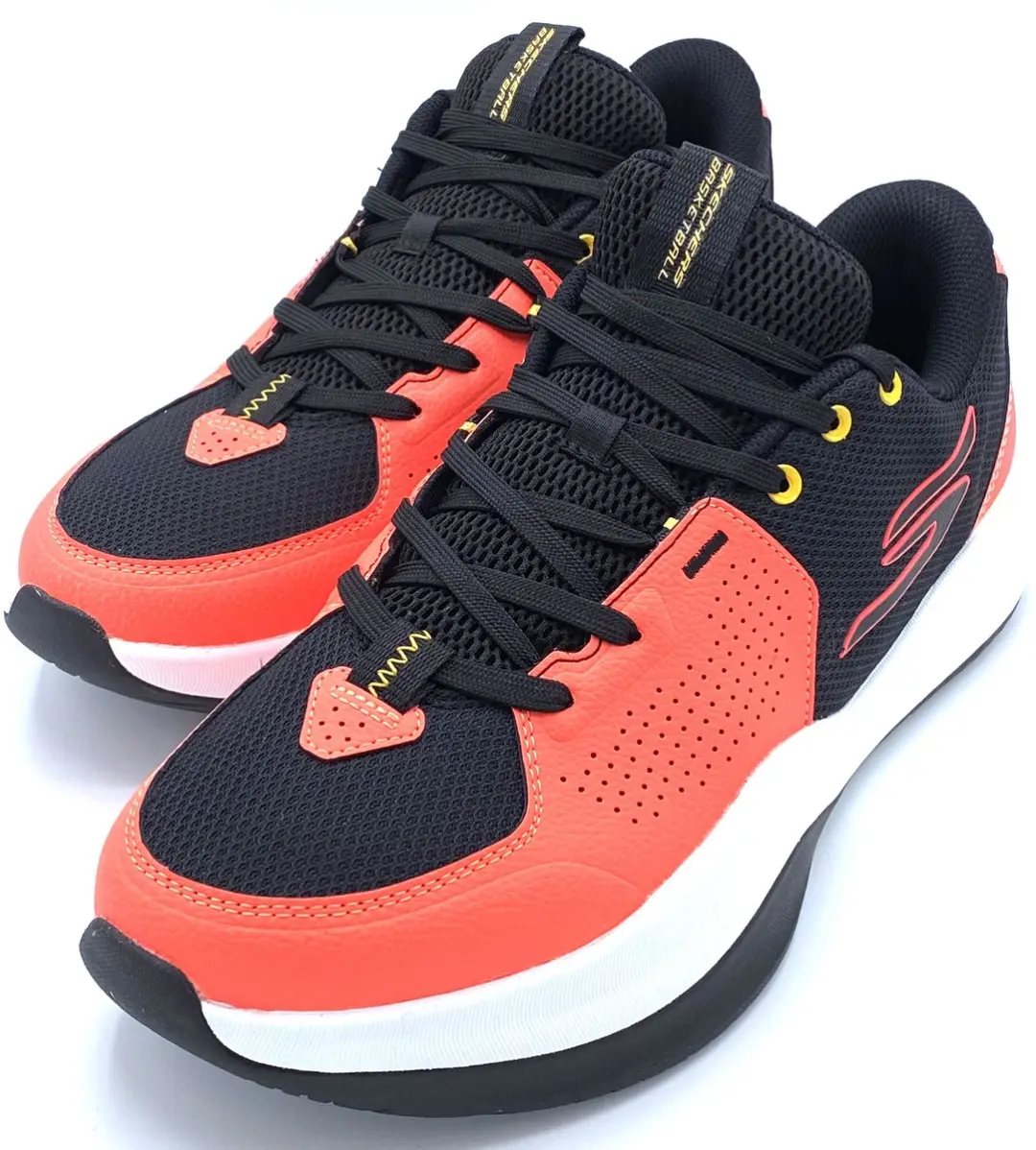 Skechers SKX League Sportschoenen Heren - Maat 42.5 - Coral/Zwart