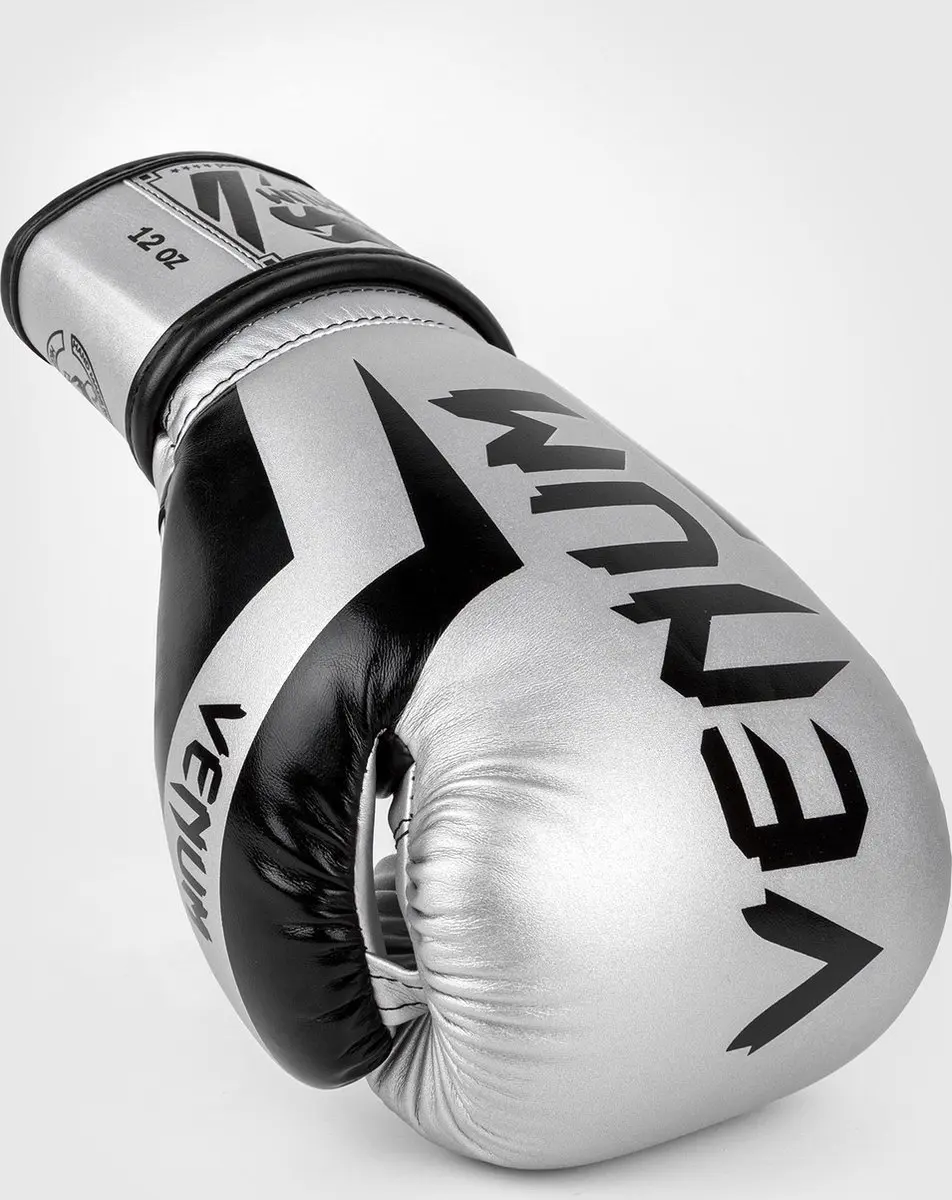 Venum Elite Bokshandschoenen 16 oz - Zilver/Zwart