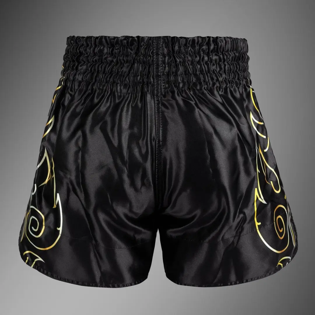 Venum VTC Flames Muay Thai Shorts XS - Zwart/Goud