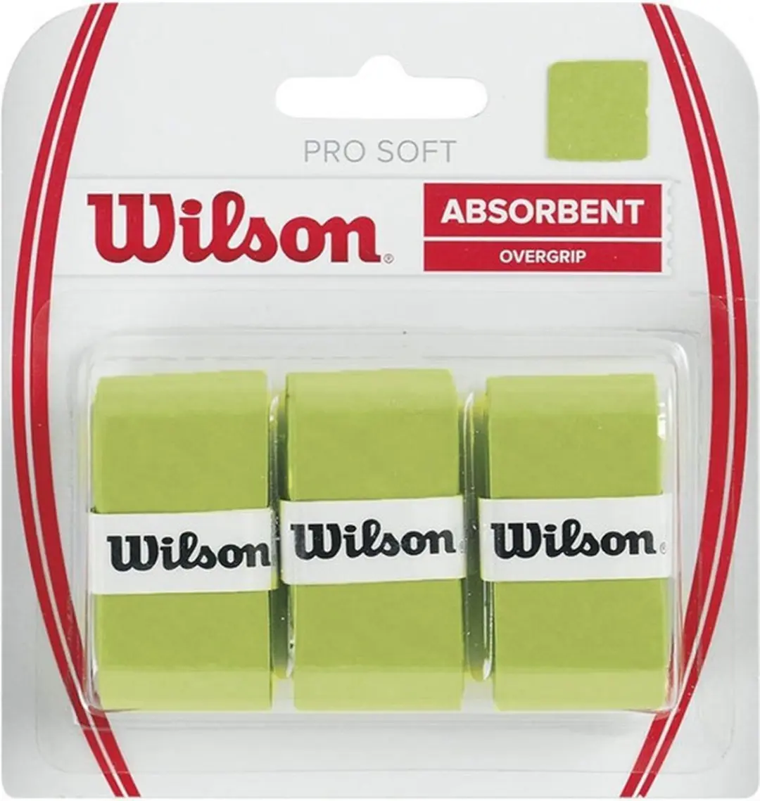 Wilson Pro Soft Overgrip 3 Stuks - Lime