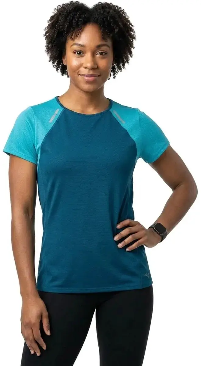 Mizuno Active Dryaeroflow T-shirt - Blauw XL