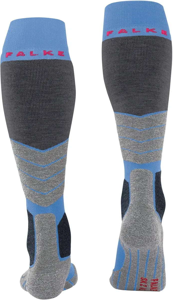 Falke SK2 Warm Dikke Lyocell Skisokken Dames - Blauw - Maat 37/38