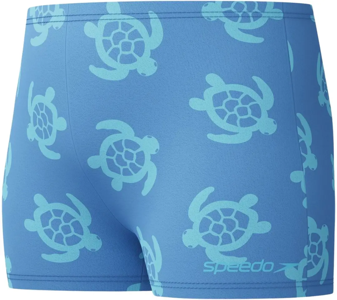 Speedo Print Aquashort Zwemboxer Jongens 116 - Lichtblauw