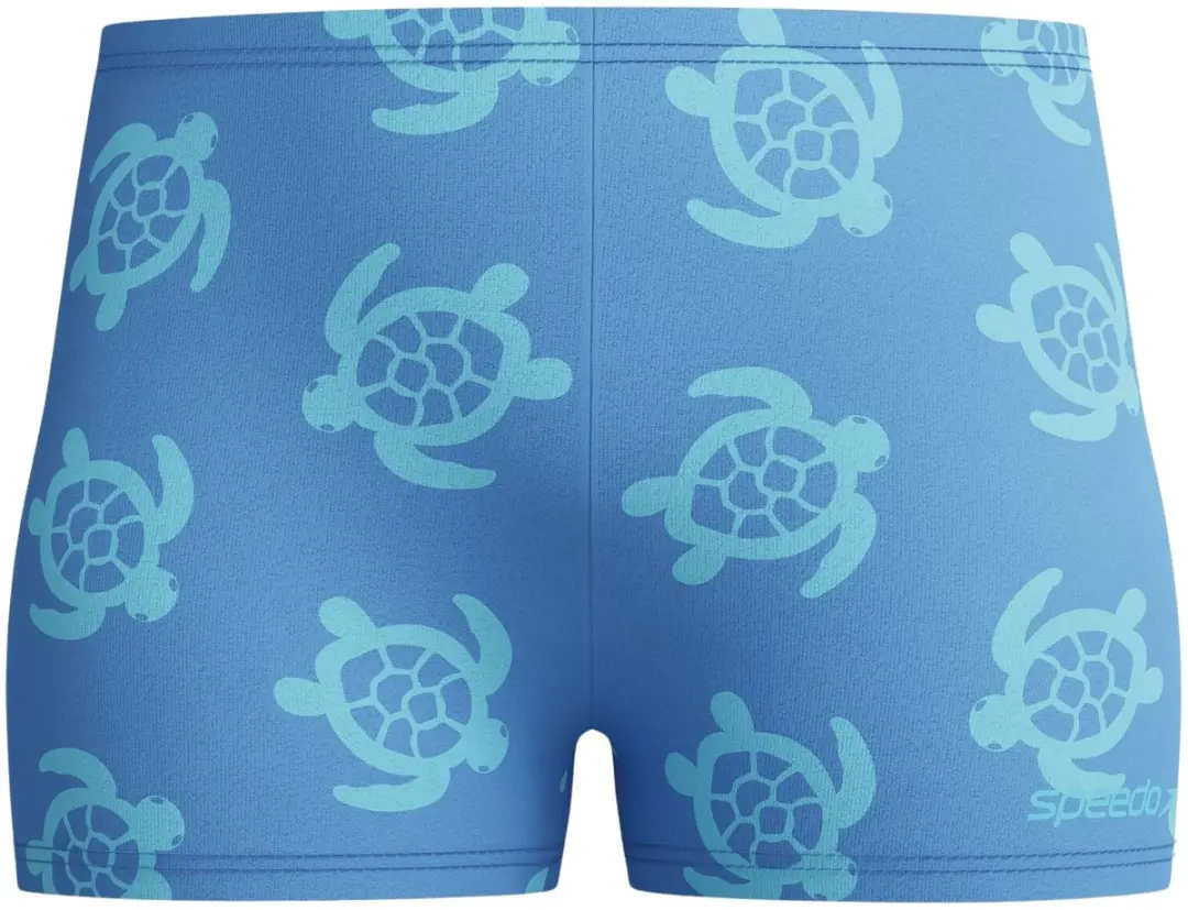 Speedo Print Aquashort Zwemboxer Jongens 116 - Lichtblauw