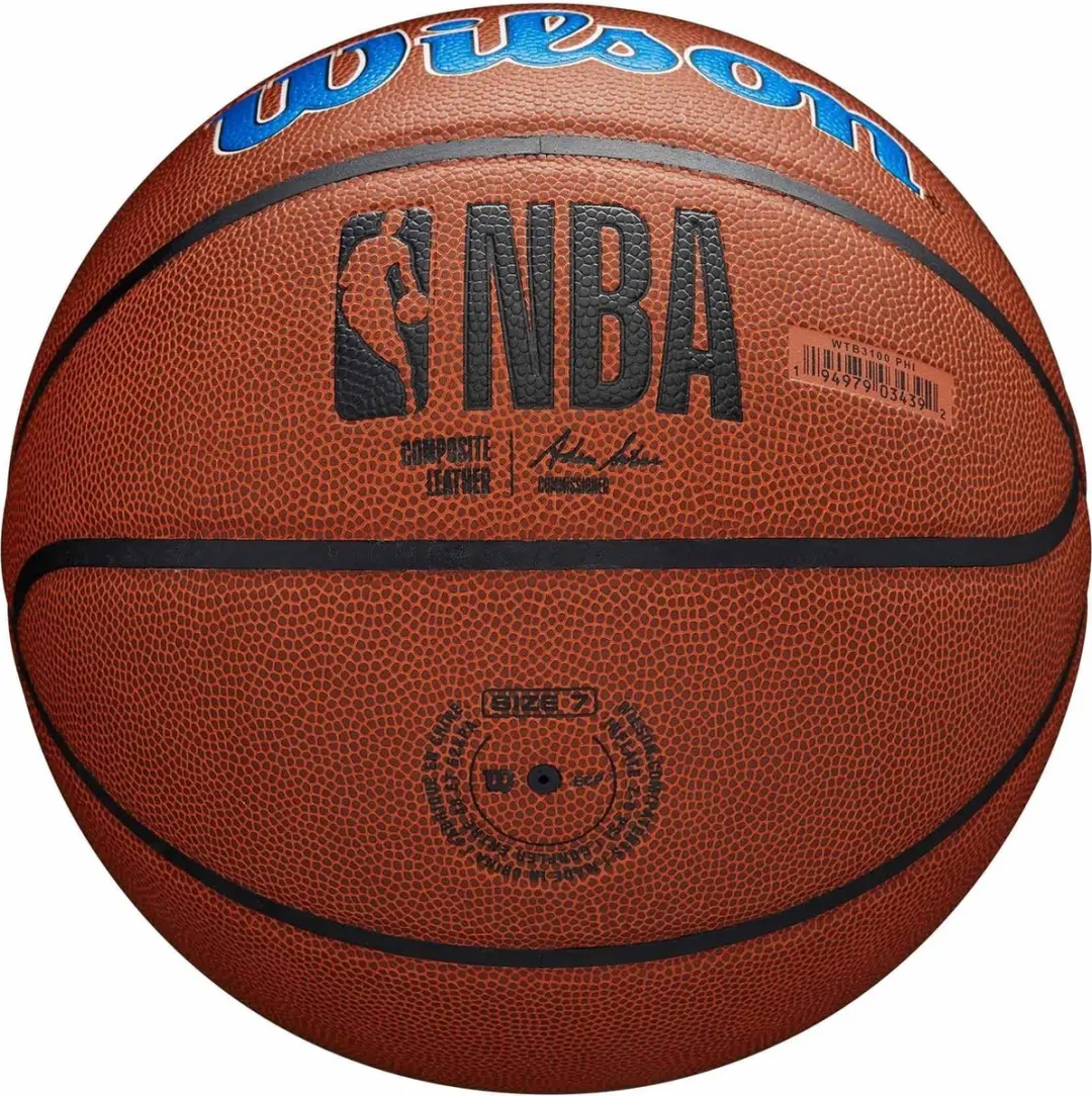 Wilson Team Alliance Philadelphia 76ers Basketbal Maat 7 - Blauw