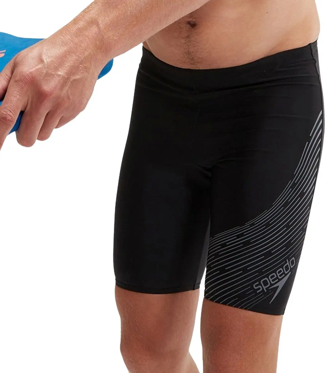Speedo Medley Logo Jammer Heren Sportzwembroek - XL - Zwart/Grijs - afbeelding 2 van 6