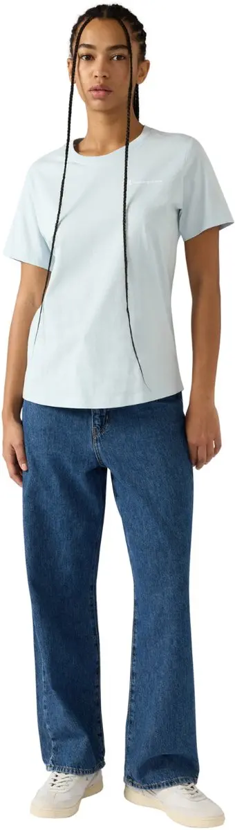 Champion T-shirt Dames Short Sleeve BS224 - Maat M - Blauw