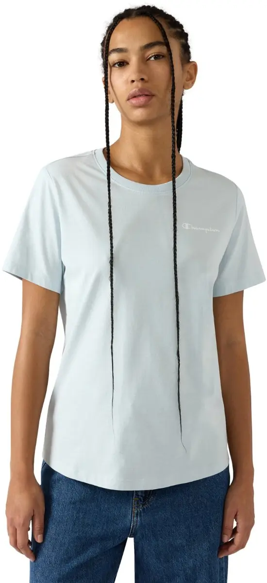 Champion T-shirt Dames Short Sleeve BS224 - Maat M - Blauw
