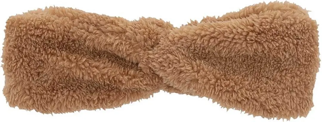 Sarlini Teddy Wol Haarband - Camel