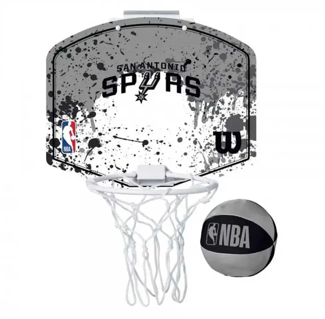 Wilson NBA Team Mini Hoop San Antonio Spurs - 1 Stuk - Zwart