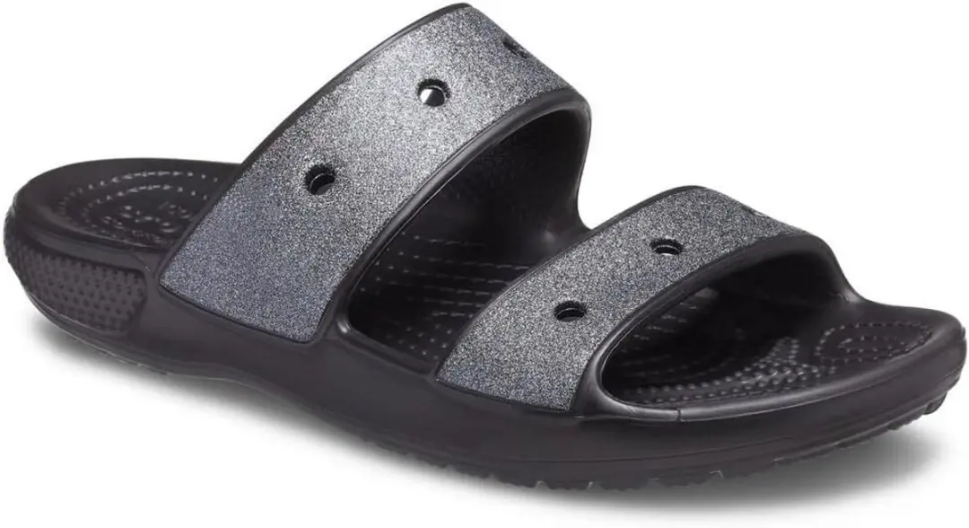 Crocs Classic Glitter II Sandalen - Zwart - Maat 37.5
