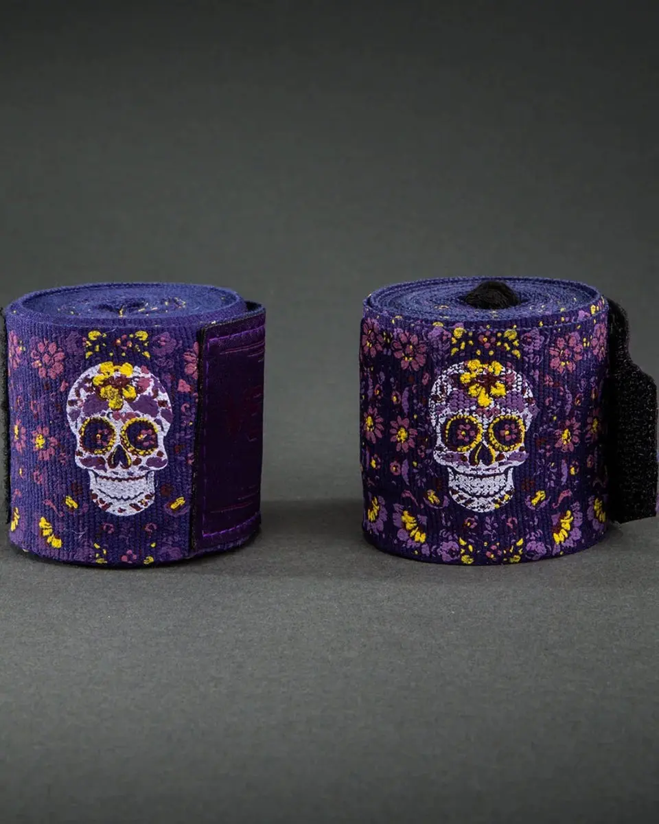 Venum Santa Muerte Boksbandages 250cm - Donkerpaars