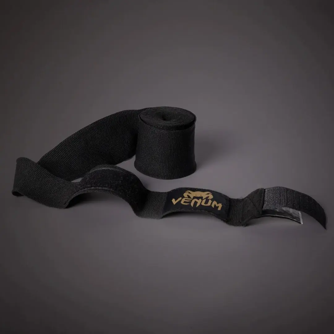 Venum Bandage 400cm Handwraps - Senior - Zwart/Goud