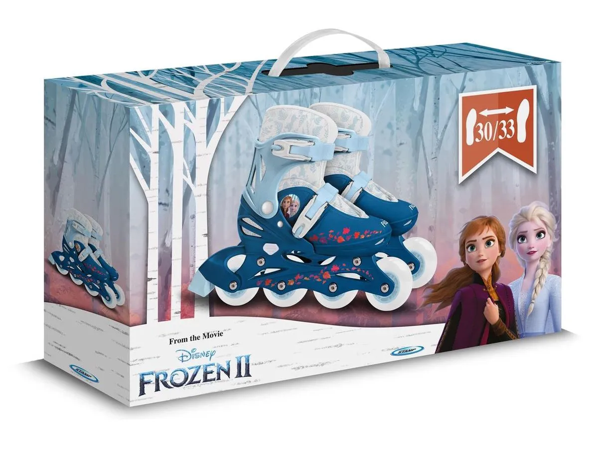 Disney Frozen 2 Inline Skates Maat 30-33 - Wit/Blauw