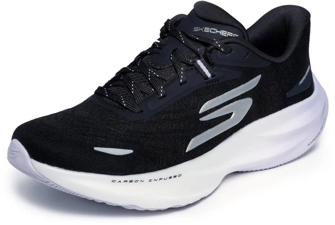 Skechers SKX Aero Spark Dames Sportschoenen - Zwart/Paars - afbeelding 6 van 6