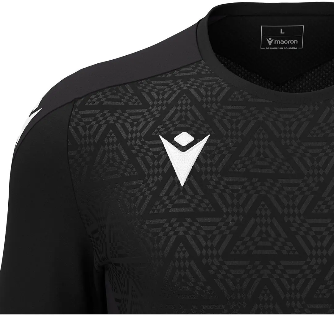 Macron Thunder Wisp Heren Shirt Korte Mouw - L - Zwart
