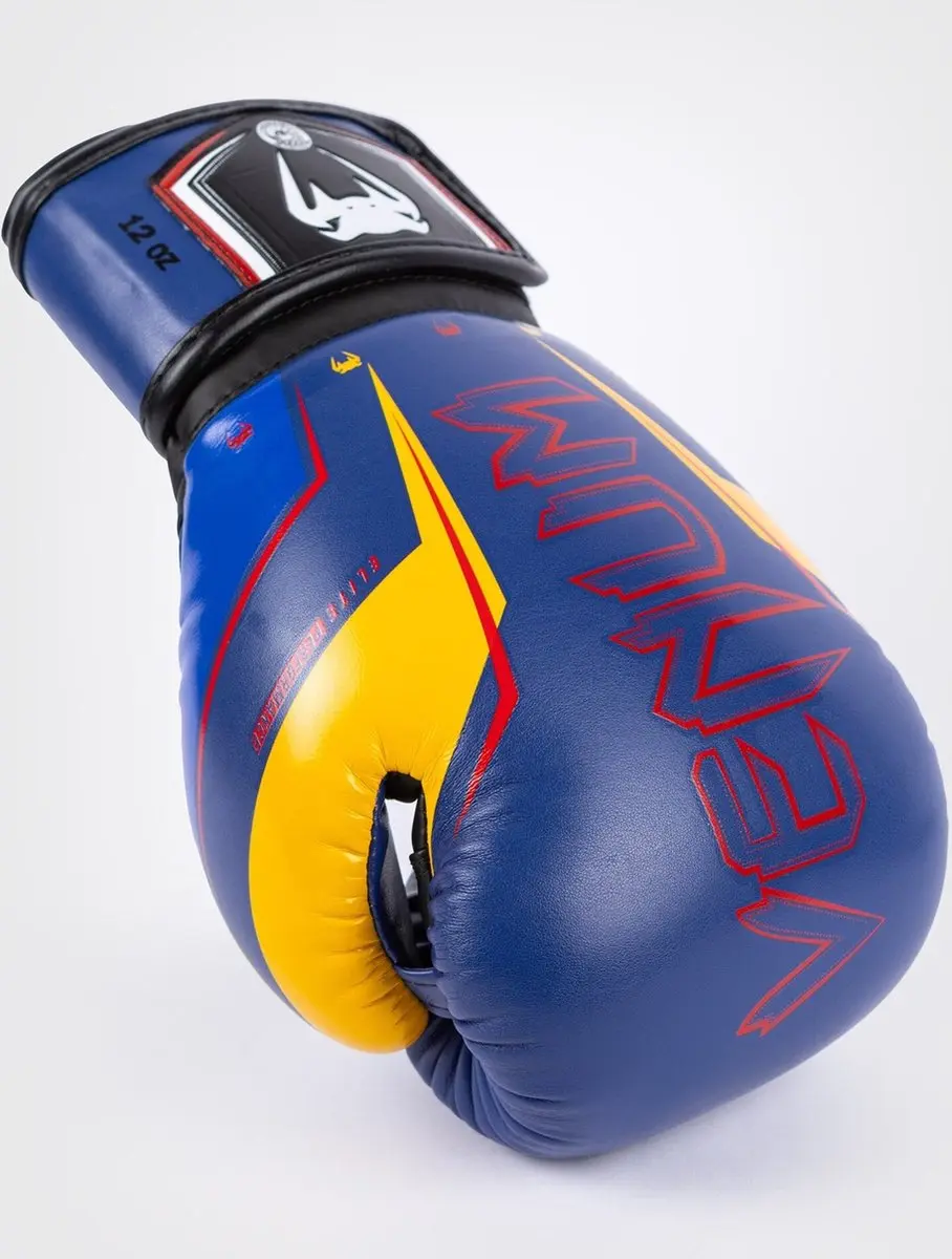 Venum Elite Evo Bokshandschoenen 12 oz - Blauw/Geel